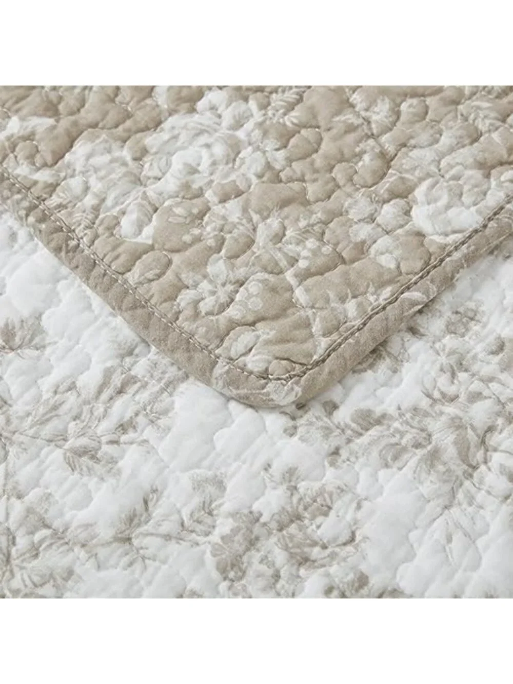 Reversible Twin Quilt Set - 100% Cotton, Soft & Cozy with Matching Sham
